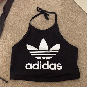 Black adidas crop too